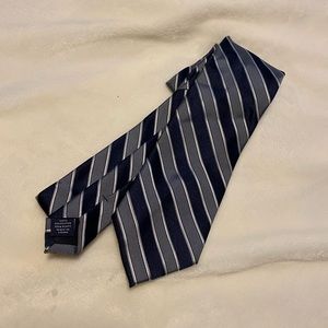 Vintage Stanford Tie 100% Polyester Men's grey & black Tie